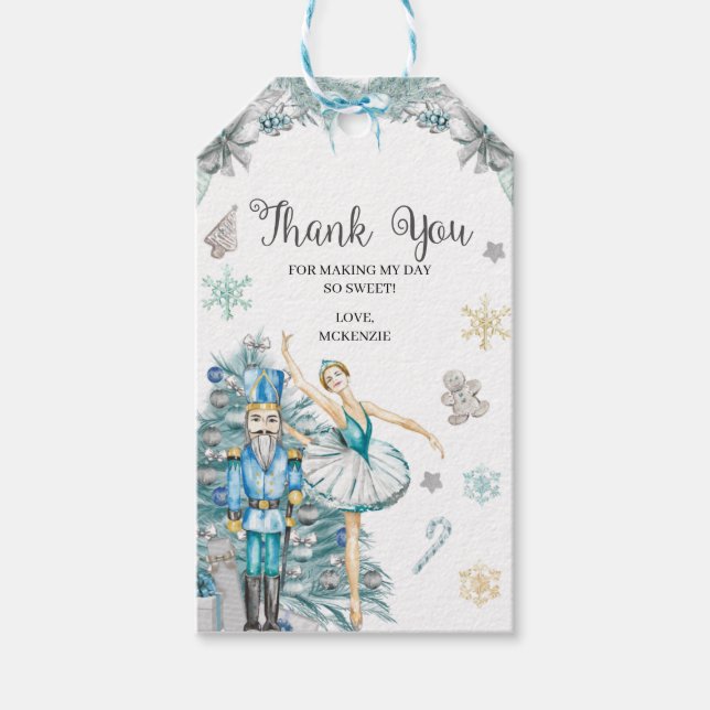 Nutcracker Sugar Plum Fairy Favour Tag (Front)