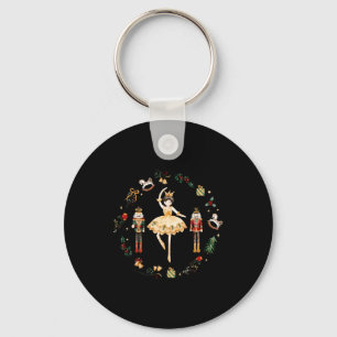 Nutcracker Sugar Plum Fairy Winter Birthday Baby Key Ring