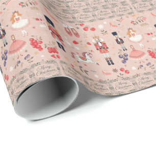 Nutcracker Suite Merry Christmas Sugar Plum Fairy Wrapping Paper