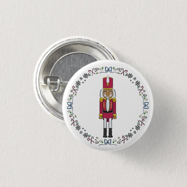Nutcracker Sweet Nutcracker Prince Christmas 3 Cm Round Badge (Front & Back)