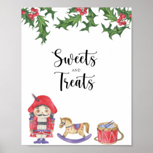 Nutcracker - sweets and treats baby shower poster