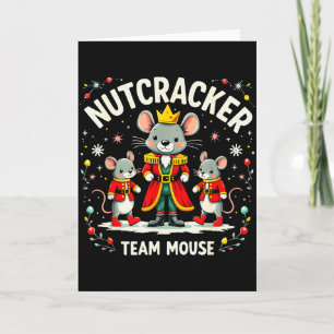 Nutcracker Team Mouse Christmas Ballet Gift Merry  Card