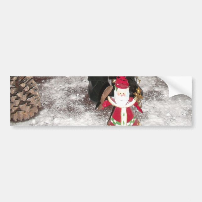 Nutcracker Teddy Bear Christmas Collection Bumper Sticker (Front)