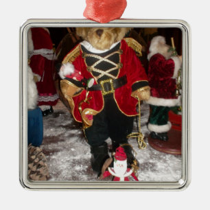 Nutcracker Teddy Bear Christmas Collection Metal Tree Decoration