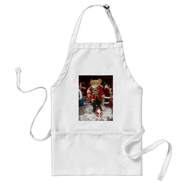Nutcracker Teddy Bear Christmas Collection Standard Apron (Front)