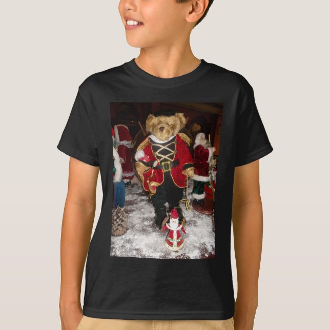 Nutcracker Teddy Bear Christmas T-Shirt (Front)