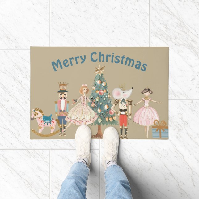 Nutcracker Theme Christmas Doormat (Indoor)