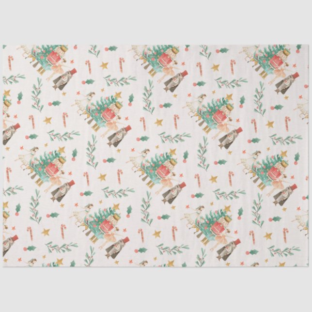 Nutcracker Theme Tissue Paper– Gift Wrap Paper (Front)