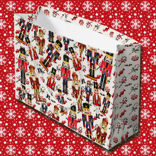 Nutcracker Toss Christmas Peppermint Candy  Large Gift Bag