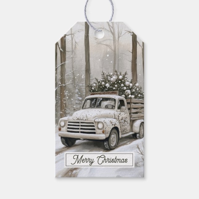 Nutcracker Toy Soldier Christmas Gift Tags (Front)