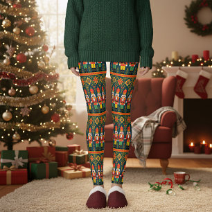Nutcracker Toy Soldier Christmas Holiday Leggings
