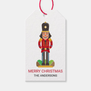 Nutcracker Toy Soldier Christmas Personalised Gift Tags