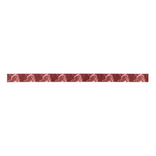 Nutcracker Toy Soldier in Bright Red Satin Ribbon