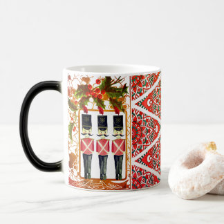 Nutcracker Trio Holly Frame Soldier Magic Mug