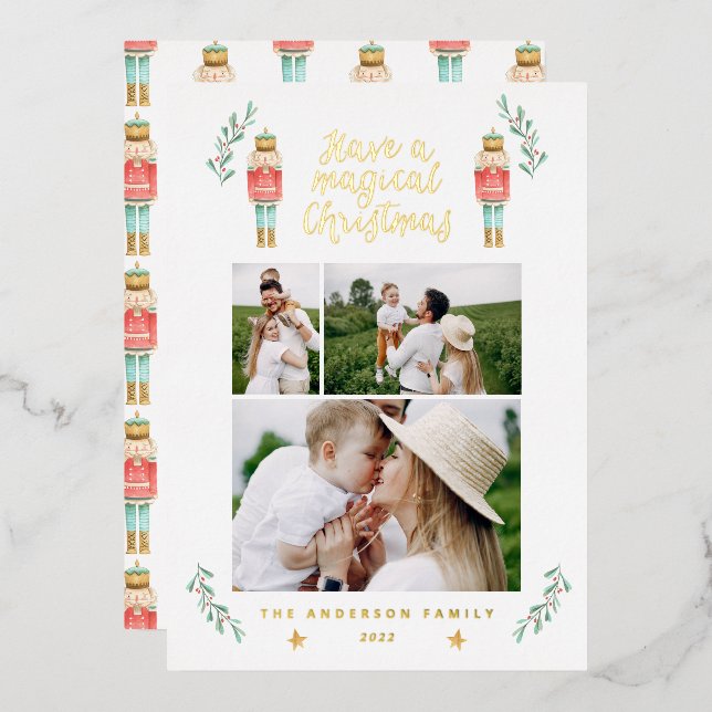 Nutcracker watercolor 3 photo (Front/Back)