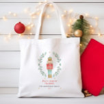 Nutcracker watercolor botanical cute Christmas Tote Bag<br><div class="desc">Nutcracker watercolor botanical cute Christmas festive holiday bag</div>