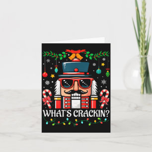 Nutcracker What's Crackin Funny Christmas Men Wome Card