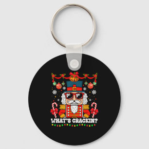 Nutcracker What's Crackin Funny Christmas Men Wome Key Ring