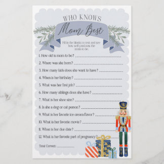nutcracker who knows mum best baby shower game