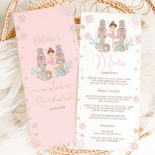 Nutcracker Winter Onederland 1st Birthday Menu