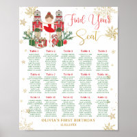 Nutcracker Winter Onederland 1st Birthday Seating