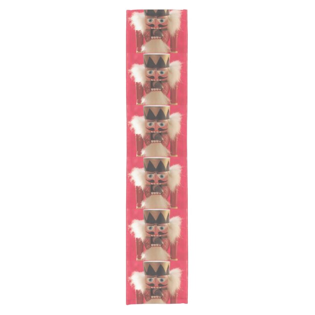 Nutcracker with acorn short table runner (Front)