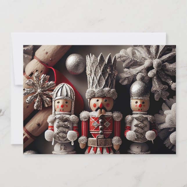 Nutcracker with Red Jacket Holiday Card (Front)