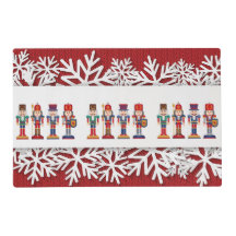 “Nutcracker with Snow” Holiday Placemat