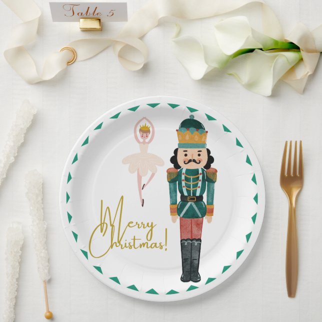 Nutcrackers Christmas Plate (Wedding)