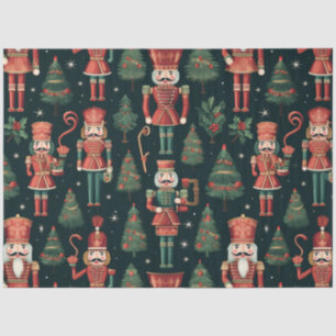 Nutcrackers Christmas Trees and Stars Christmas Tissue Paper
