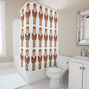 Nutcrackers Fun Christmas Holiday Shower Curtain