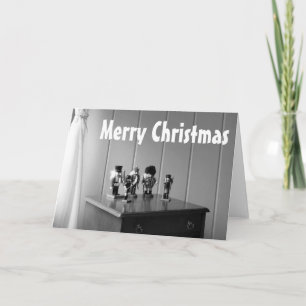 Nutcrackers in Black and White Holiday Card
