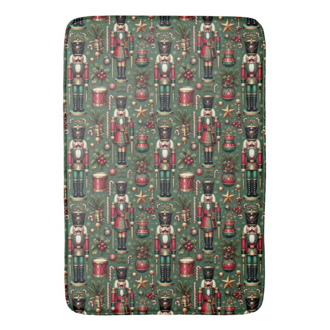 Nutcrackers Pattern Bath Mat (Front Vertical)