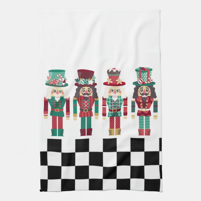 Nutcrackers  tea towel (Vertical)