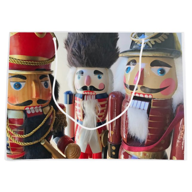 Nutcrackers together large gift bag (Front)