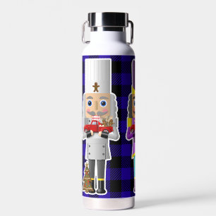 Nutcrackers with Little Red Trucks Water Bottle