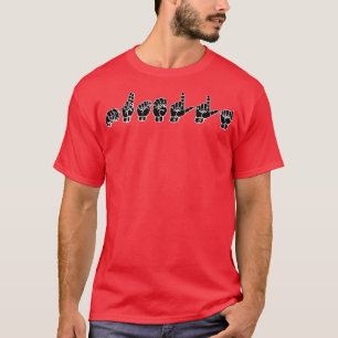 NUTELLA ASL Sign Language Design T-Shirt