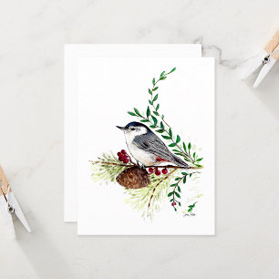 Nuthatch Beautiful Watercolor Note Card
