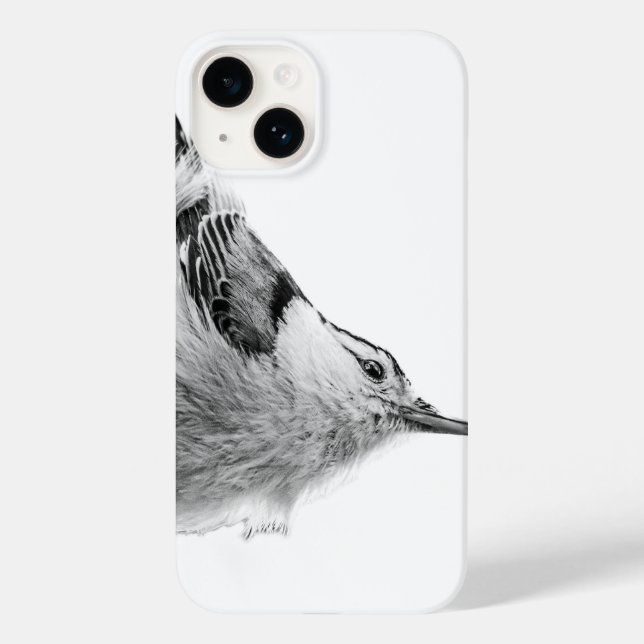 Nuthatch White Bird Photography Case-Mate iPhone Case (Back)