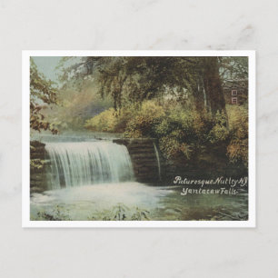 Nutley NJ, Yantacaw Falls, 1908 Vintage Postcard