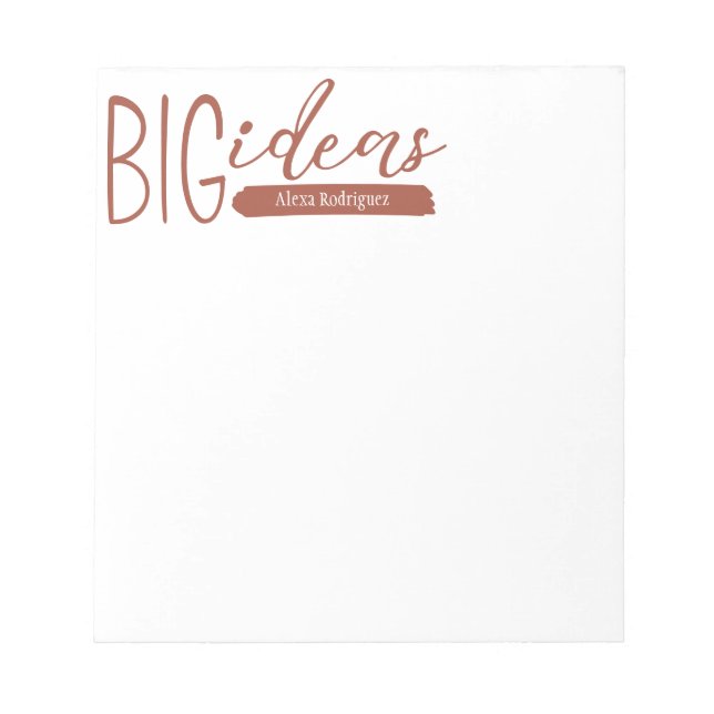 Nutmeg Big Ideas Notepad (Front)