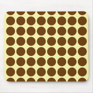 Nutmeg Cream Neutral Dots Mouse Pad