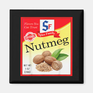 Nutmeg Groups Costume Funny Family Matching Thanks Magnet