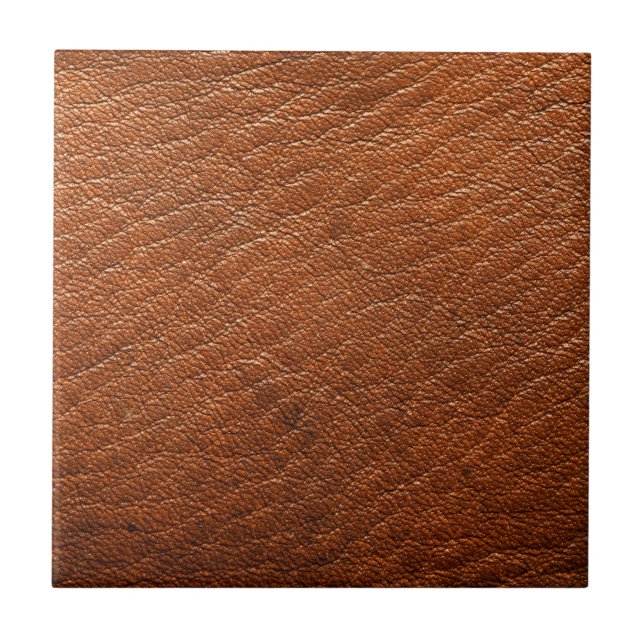 Nutmeg Leather Tile (Front)