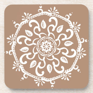 Nutmeg Mandala Coaster