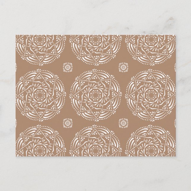 Nutmeg Mandala Postcard (Front)