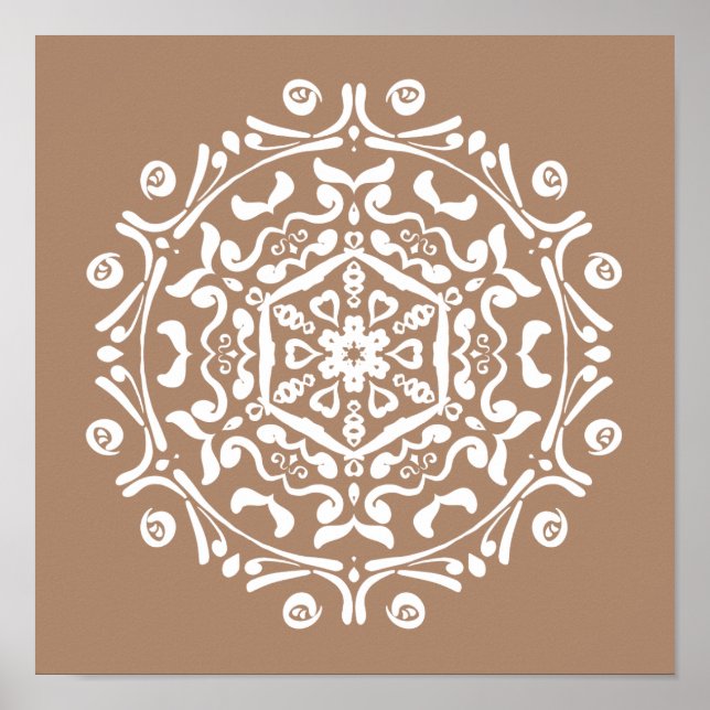 Nutmeg Mandala Poster (Front)