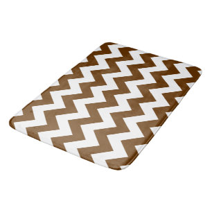 Nutmeg Neutral Chevrons Bath Mat