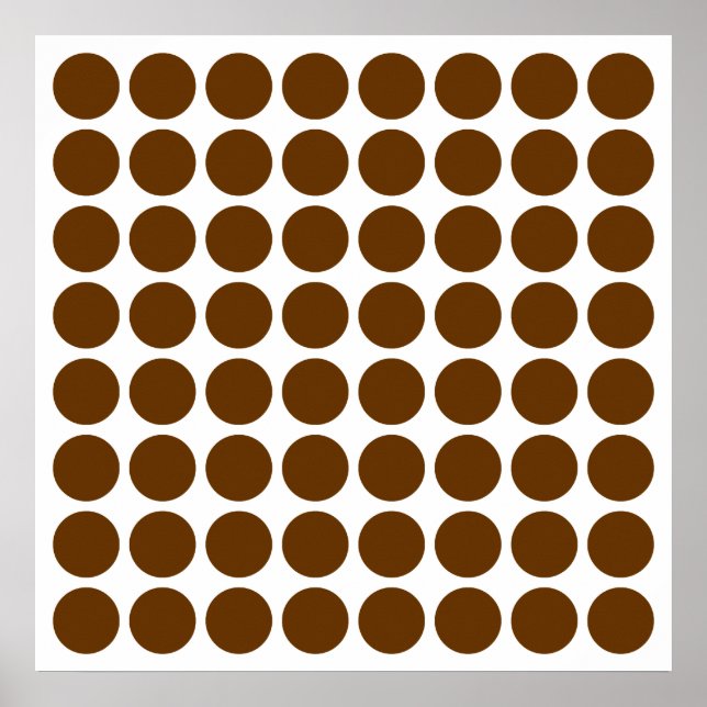 Nutmeg Neutral Dots Poster (Front)