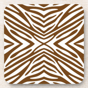 Nutmeg Neutral Zebra Coaster